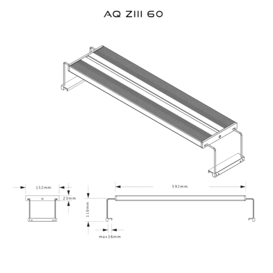 LEDSTAR AQ-Z60 RGBW - aquarium lighting