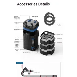 External aquarium filter SUNSUN YWY-800