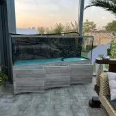 Custom-made aquarium for crocodile