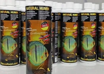 Humic substances for discus and other brackish water inhabitants