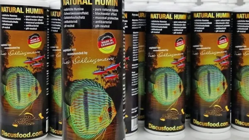 Humic substances for discus and other brackish water inhabitants