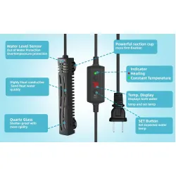 Мини нагревател за аквариум Seaoura SR-308