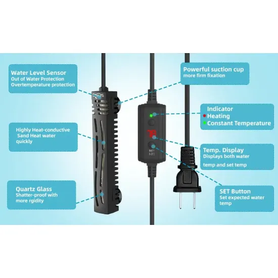 Мини нагревател за аквариум Seaoura SR-308