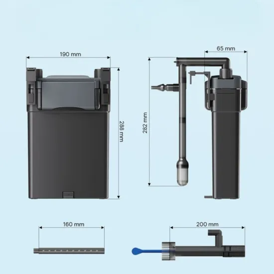 SunSun HBL-803 Hang On Filter – компактен hang on филтър за аквариум