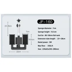 SunSun JF160 aquarium filter sponge for biological and mechanical filtration