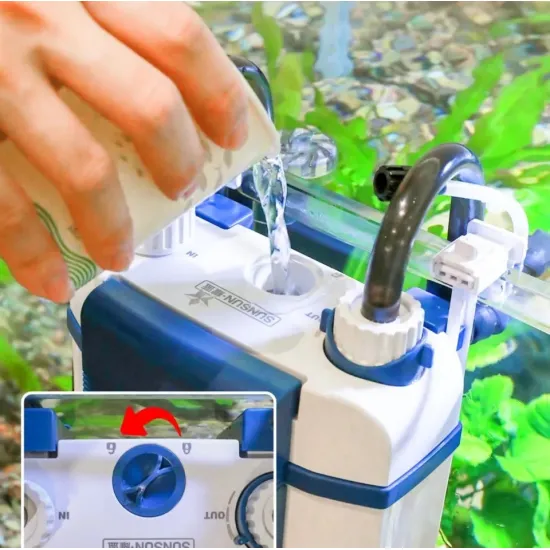 SUNSUN YBF-500 – hang-on филтър със скимер за аквариум