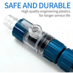 Secure quick connectors for external filter hose connections