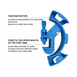 Aquarium hose clamp