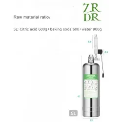 ZRDR CO₂ генератор 5л за голям растителен аквариум 