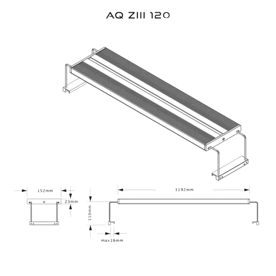 LEDSTAR AQ-Z120 RGBW - aquarium lighting
