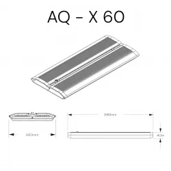 LEDSTAR AQ X60 - hanging aquarium lighting