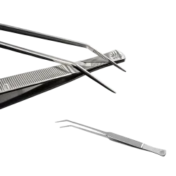 Curved plant tweezers 25 cm
