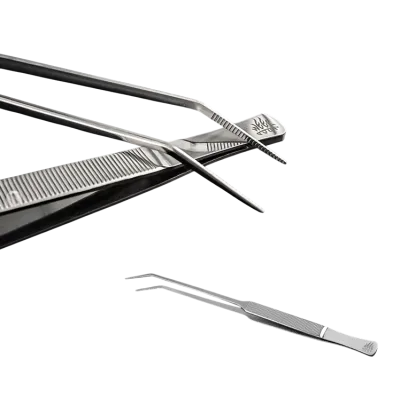Curved plant tweezers 25 cm