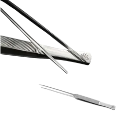 Straight plant tweezers 25 cm 