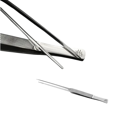 Straight plant tweezers 25 cm 